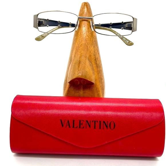 Valentino Bejeweled Vintage Frame Includes Signature Valentino Red Leath… - Picture 1 of 12